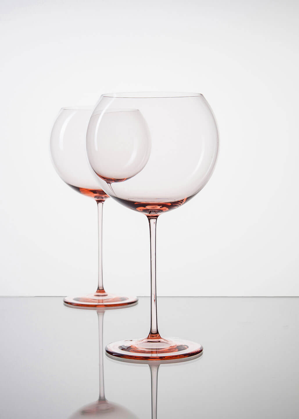 rose Bubbles wine glasses