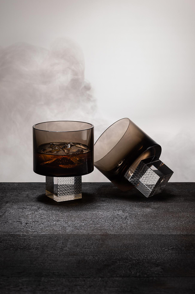 >Smoke Whiskey Cube glasses 1